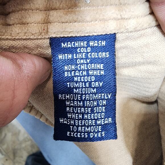 Vintage Common Man Dale Waters Corduroy Shirt Shacket Large Tan Wide Wale Woods - Picture 7 of 12